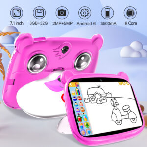 7-Inch Kids Tablet – Bear Design, 3GB RAM + 32GB ROM